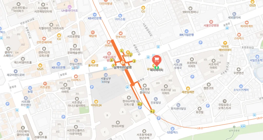 바이아이티 지도이미지